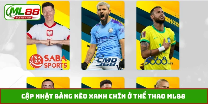 Cập nhật bảng kèo xanh chín ở thể thao ML88