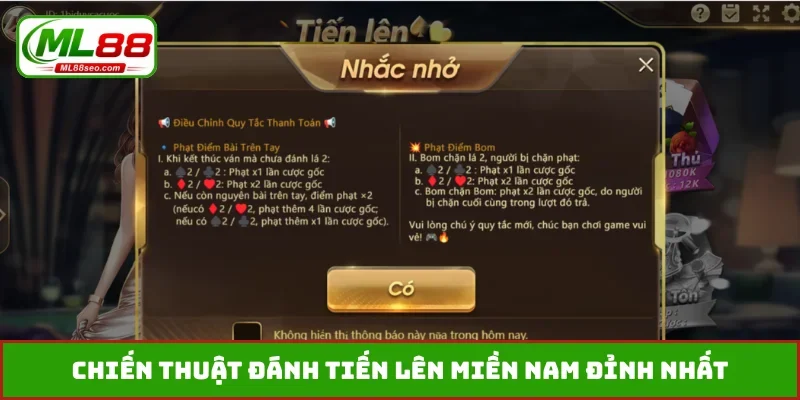 Chiến thuật đánh tiến lên miền Nam đỉnh nhất