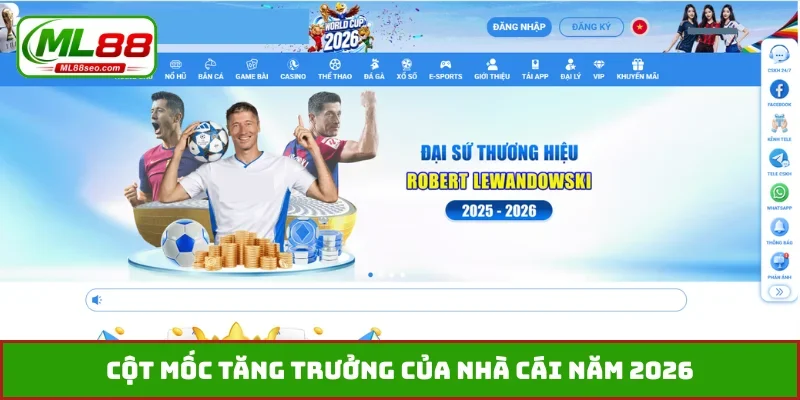 Cột mốc tăng trưởng của nhà cái năm 2026