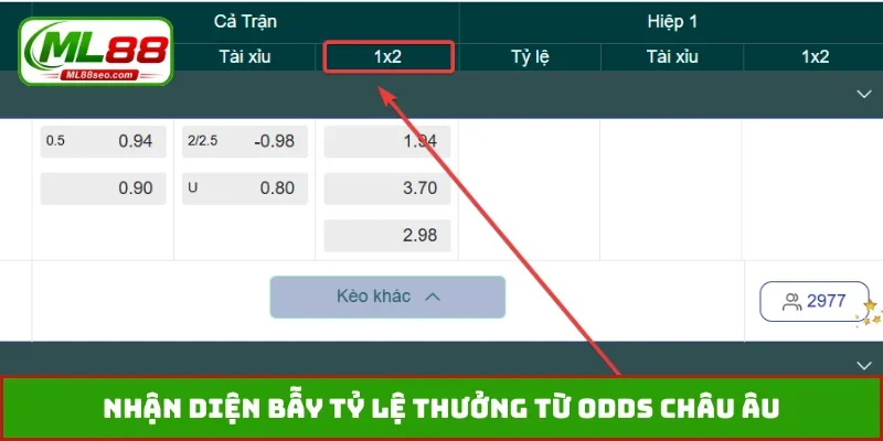 Nhận diện bẫy tỷ lệ thưởng từ odds châu Âu