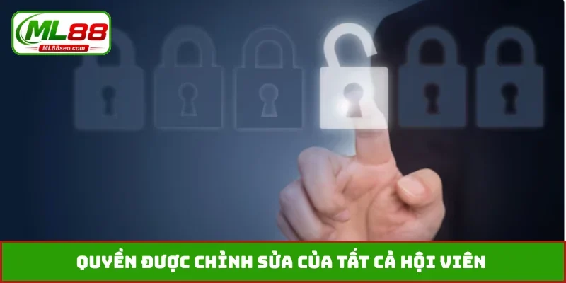 Quyền được chỉnh sửa của tất cả hội viên